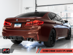 AWE Tuning 18-19 BMW M5 (F90) 4.4T AWD SwitchPath Axle-back Exhaust - Chrome Silver Tips Supply