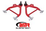 BMR 79-93 Fox Mustang Lower A-Arms (Coilover Only) w  Adj. Rod End and STD. Ball Joint - Red Fashion