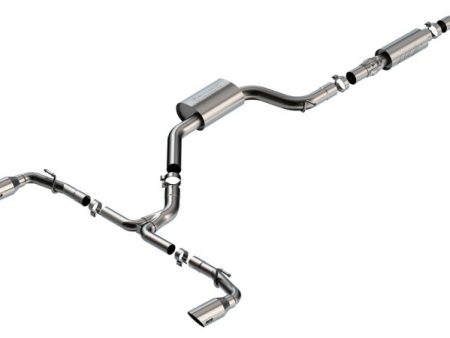 Borla 22-23 Volkswagen Golf GTI 2.0L AT MT 3inch S-Type Cat-Back Exhaust - 4in Brushed SS Tips For Sale