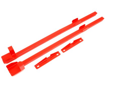 BMR 79-93 Fox Mustang Hardtop Only Weld-On Boxed Premium Subframe Connectors - Red Supply