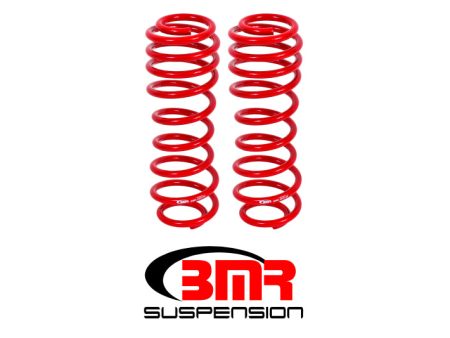 BMR 05-14 S197 Mustang GT GT500 Rear Performance Drag Lowering Springs - Red Online