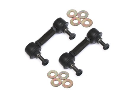 BMR 10-11 5th Gen Camaro Rear Sway Bar End Link Kit - Black Fashion