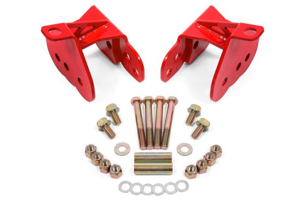 BMR 64-72 Chevy Chevelle Rear Control Arm Relocation Brackets - Red Cheap