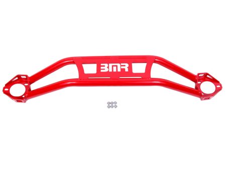 BMR 08-18 Dodge Challenger Front Strut Tower Brace - Red (Twin Tube Design) Online Sale