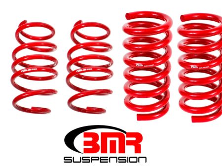 BMR 15-17 S550 Mustang Handling Version Lowering Springs (Set Of 4) - Red on Sale