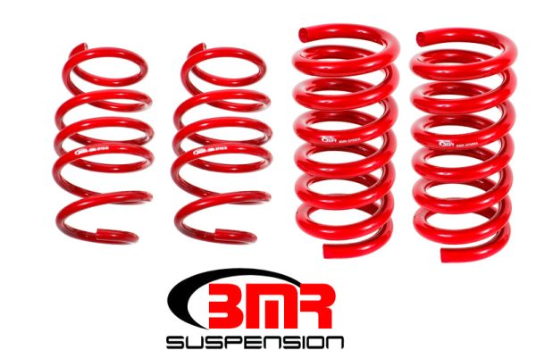 BMR 15-17 S550 Mustang Handling Version Lowering Springs (Set Of 4) - Red on Sale