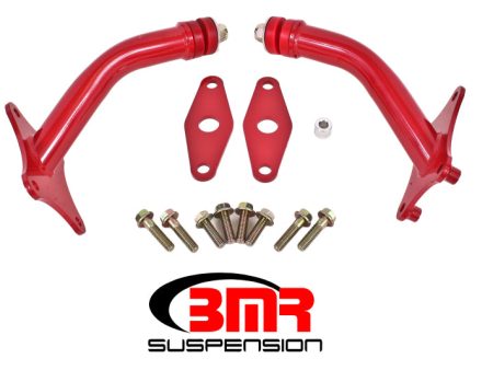 BMR 16-17 6th Gen Camaro Motor Mount Kit w  Integrated Stands (Polyurethane) - Red Online Hot Sale