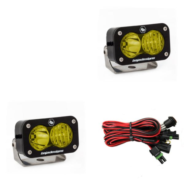 Baja Designs S2 Pro Driving Combo Pair LED - Amber Hot on Sale