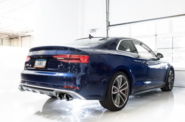 AWE Tuning Audi B9 S5 Coupe SwitchPath Exhaust w  Chrome Silver Tips (102mm) Online Sale