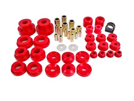 BMR 10-13 5th Gen Camaro Pro Version Total Suspension Bushing Kit (BK030 BK021 BK022) - Black Red Discount