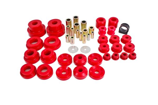 BMR 10-13 5th Gen Camaro Pro Version Total Suspension Bushing Kit (BK030 BK021 BK022) - Black Red Discount