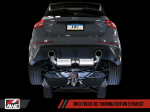 AWE Tuning Ford Focus RS Touring Edition Cat-back Exhaust- Non-Resonated - Chrome Silver Tips Supply