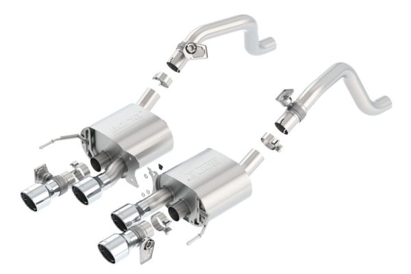 Borla 14-15 Chevy Corvette C7 6.2L RWD w AFM &NPP S-Type Dual Round Rolled Center Rear Exit Exhaust Online now