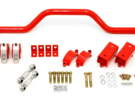 BMR 64-72 A-Body w  3in Axles Rear Solid 1.375in Xtreme Anti-Roll Bar Kit - Red Fashion