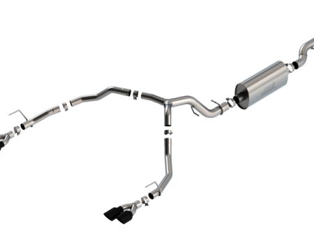 Borla 21-22 Chevrolet Tahoe 6.2L V8 2 4WD 4DR T-304 SS Touring Cat-Back Exhaust w  Black Chrome Tips Discount