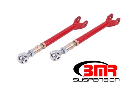 BMR 08-17 Challenger Lower Trailing Arms w  On-Car Adj. Rod Ends - Red Sale