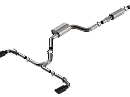 Borla 22-23 Volkswagen Golf GTI 2.0L AT MT 3inch S-Type Cat-Back Exhaust - 4in Black Chrome Tips For Discount