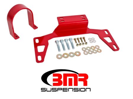 BMR 11-14 S197 Mustang Front Driveshaft Safety Loop - Red Hot on Sale