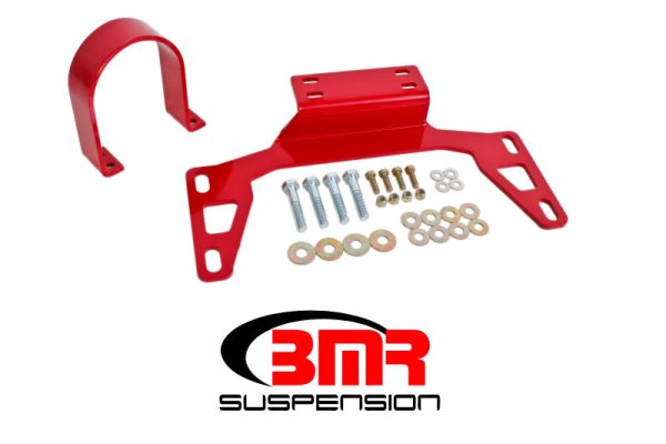 BMR 11-14 S197 Mustang Front Driveshaft Safety Loop - Red Hot on Sale