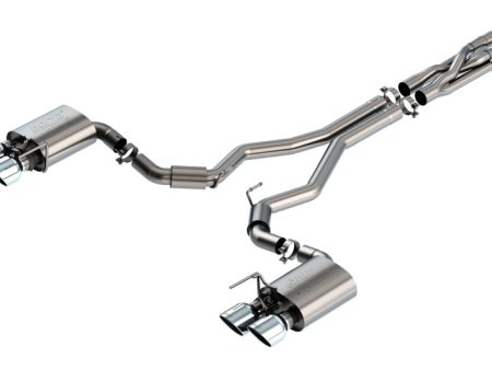 Borla 2020 Ford GT500 5.2L AT 3in ATAK CatBack Exhaust w  Chrome Tips Online now