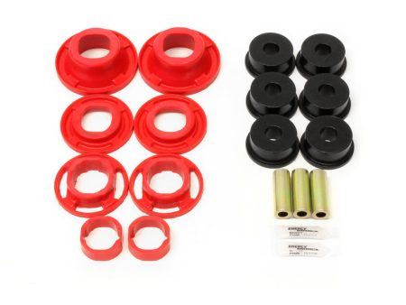 BMR 12-15 5th Gen Camaro Street Version Rear Cradle Bushing Kit (BK001 BK040) - Black Red Supply