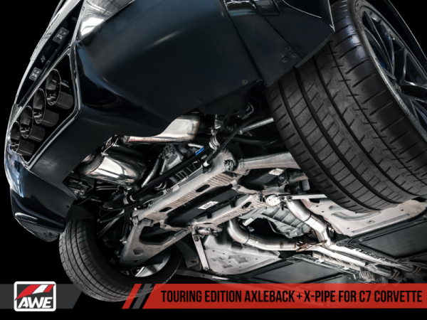 AWE Tuning 14-19 Chevy Corvette C7 Z06 ZR1 Touring Edition Axle-Back Exhaust w Black Tips Cheap