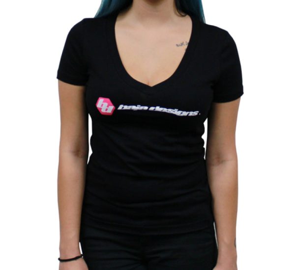 Baja Designs Black Ladies V Neck T Shirt - Medium Hot on Sale