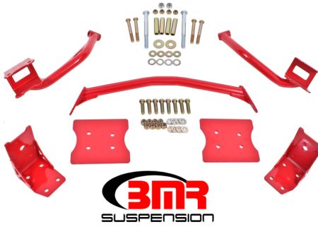 BMR 79-04 Fox Mustang Torque Box Reinforcement Plate Kit(TBR005R And TBR003R) - Red For Sale