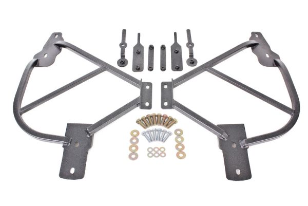 BMR 10-15 5th Gen Camaro Bolt-On Subframe Connectors - Black Hammertone Online Hot Sale