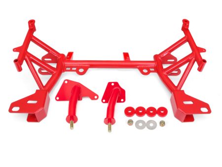 BMR 93-02 4th Gen F-Body K-Member LT1 Motor Mounts Pinto Rack Mounts Red Online Hot Sale