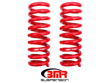 BMR 08-18 Dodge Challenger Rear Lowering Springs 1.25in Drop Performance Version - Red Online now