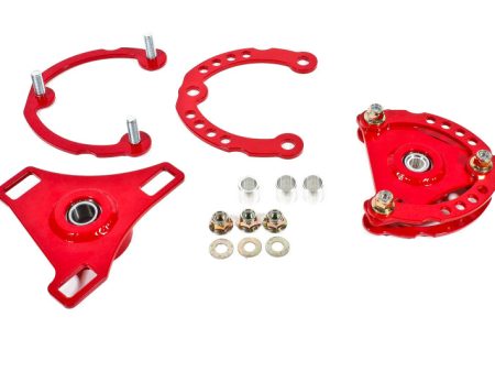 BMR 15-17 S550 Mustang Caster Camber Plates - Red Online