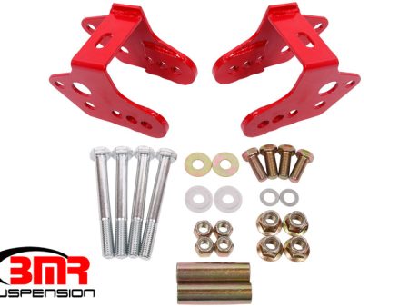 BMR 79-04 Ford Mustang Control Arm Relocation Bracket - Red Online