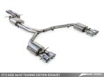 AWE Tuning Audi C7.5 A6 3.0T Touring Edition Exhaust - Quad Outlet Diamond Black Tips Online now