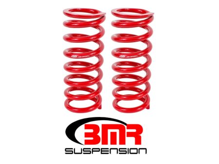 BMR 79-04 Fox Mustang Front Lowering Springs - Red Fashion