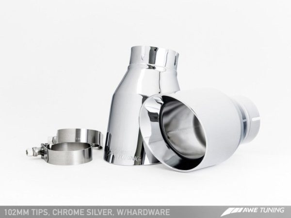 AWE Tuning Audi C7 A6 3.0T Touring Edition Exhaust - Dual Outlet Chrome Silver Tips For Cheap