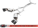 AWE Tuning 16-19 Chevy Camaro SS Res Cat-Back Exhaust -Touring Edition (Quad Diamond Black Tips) Online now