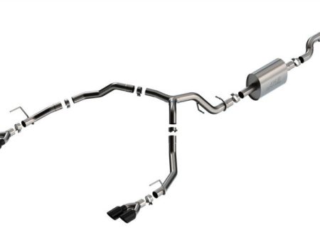 Borla 21-22 Chevy Tahoe 5.3L V8 2 4WD 4DR 3in 2.75in S-Type Cat-Back Exhaust w  Black Chrome Tips For Discount