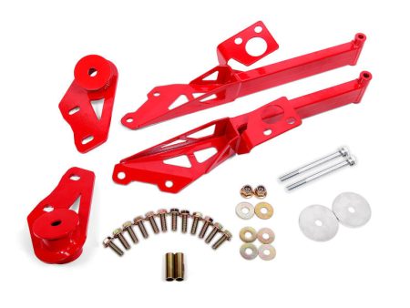 BMR Suspension 15-18 Ford Mustang S550 IRS Subframe Support Brace (Red) Online Hot Sale