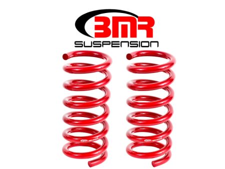 BMR 15-17 S550 Mustang Rear Performance Version Lowering Springs - Red For Sale