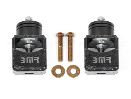 BMR Chevy SS and Pontiac G8 Motor Mount Kit (Solid Bushings) Black Hammertone Online now