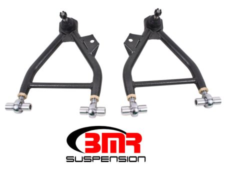 BMR 94-04 Mustang Lower A-Arm (Coilover Only) w  Adj. Rod End and STD. Ball Joint - Black Hammertone Online now