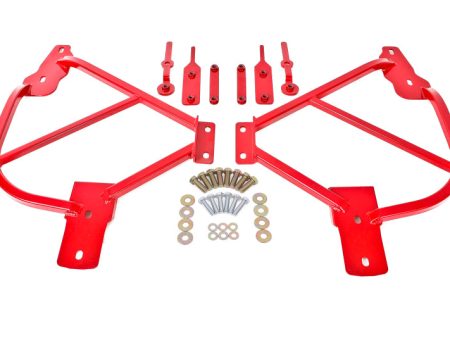 BMR 10-15 5th Gen Camaro Bolt-On Subframe Connectors - Red Fashion