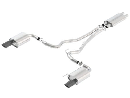 Borla Touring Cat-Back 15 Ford Mustang GT 5.0L V8 MT AT 2.5in pipe Black 4in tip Online