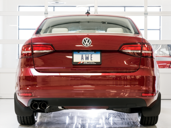 AWE Tuning 09-14 Volkswagen Jetta Mk6 1.4T Touring Edition Exhaust - Diamond Black Tips Online now