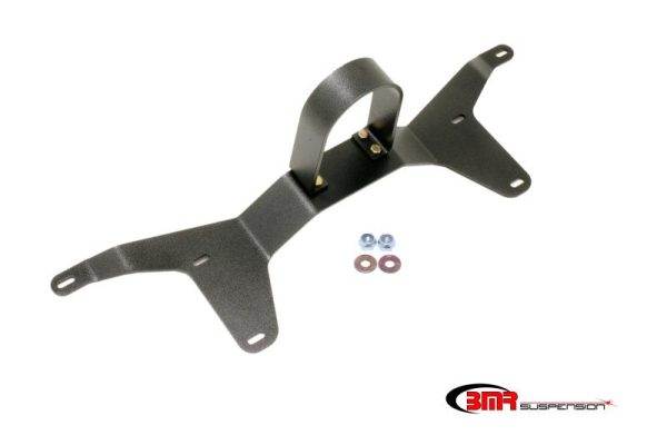 BMR 05-14 S197 Mustang Rear Tunnel Brace w  Rear Driveshaft Safety Loop - Black Hammertone Hot on Sale