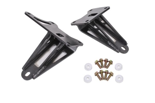 BMR 11-17 S197 Mustang Motor Mount Brackets - Black Hammertone For Discount