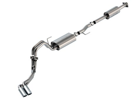 Borla F-150 2021 3.3L CC SB EC STB XL XLT Lariat KR Plnm LTD 3 2.25 DSE Cat-Back S-Type Chrome Tips For Cheap