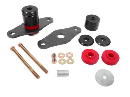 BMR 11-18 Dodge Challenger Motor Mount Polyurethane Bushing Upgrade Kit - Black Anodized For Cheap