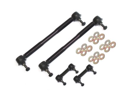 BMR 14-17 Chevy SS Front and Rear Sway Bar End Link Kit - Black For Cheap